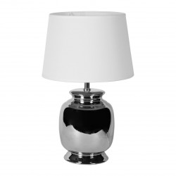 Lampe déco argentée