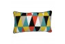 Coussin rectangle "triangle 6 couleurs"
