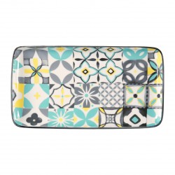 Plat rectangulaire Carreau océan