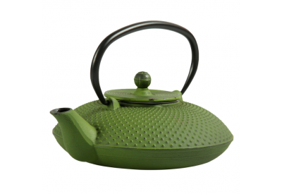 Théière plate en fonte