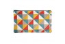 Coussin rectangle "triangle 5 couleurs"