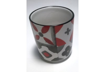 Gobelet carreau rouge