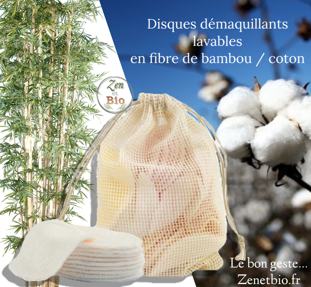 Coton bio démaquillant - Lavable & réutilisable