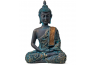 Statuette Bouddha en méditation finitions antiques