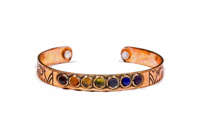 Bracelet en cuivre magnétique 7 chakras