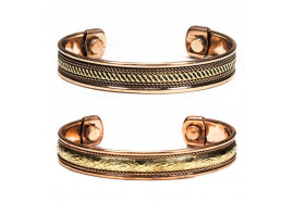 Bracelets en cuivre magnétique