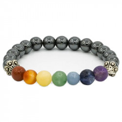 Bracelet chakras hématite