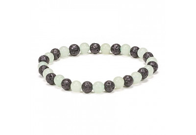 Bracelet pierre de lave - Aventurine
